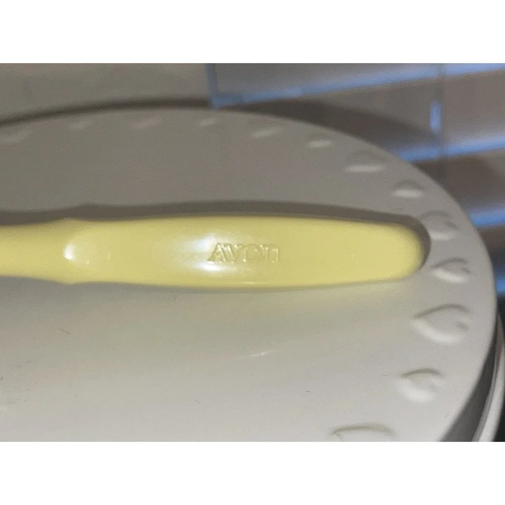 Vintage‎ Avon Full Round Brush Yellow Black Bristles 1970-80's